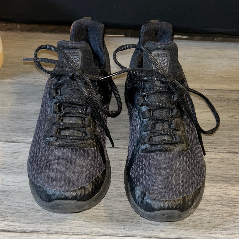 Nike Black and Purple Athletic Shoes